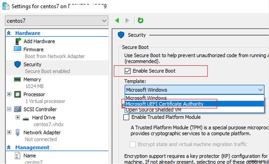 Lỗi boot Hyper-V: Hash và chứng chỉ của image không được phép