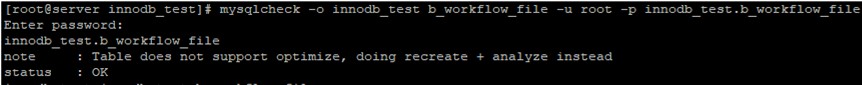 Nén, Defragment và Tối ưu cơ sở dữ liệu MariaDB/MySQL