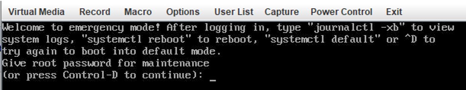 Khắc phục: Linux boot vào chế độ Welcome to Emergency