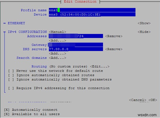 Cấu hình thiết lập mạng trên RHEL/CentOS