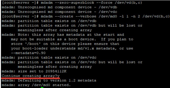 Cấu hình Software RAID trên Linux bằng MDADM