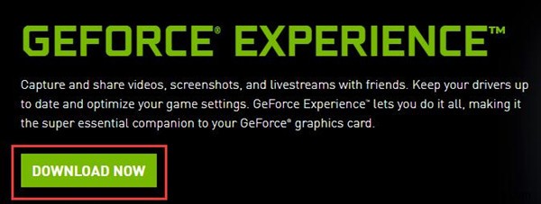 Khắc phục lỗi GeForce Experience Error Code 0x0003 trên Windows 10, 8, 7