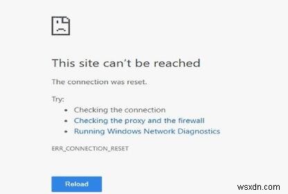 Khắc phục lỗi  This site can t be reached  trên Google Chrome