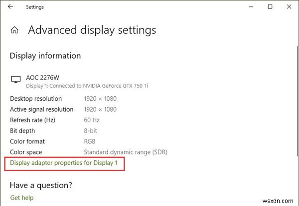 Khắc phục lỗi Screen Tearing (màn hình rách) trong game và video trên Windows 10