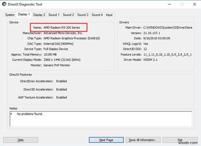 Lỗi 182 – AMD Installer không thể xác định đúng phần cứng đồ họa AMD