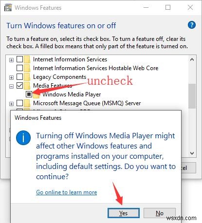 Cách gỡ cài đặt và cài lại Windows Media Player trên Windows 10