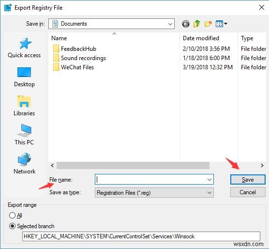 Đã khắc phục: Thiếu mục đăng ký Windows Sockets Registry cho kết nối mạng Windows 10