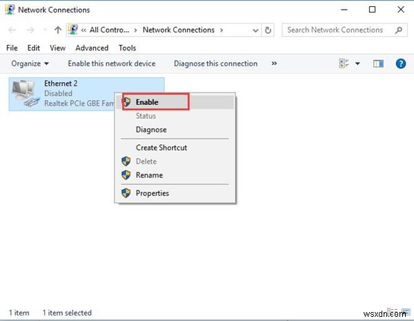 Khắc phục lỗi  Ethernet không có cấu hình IP hợp lệ  trên Windows 10/11