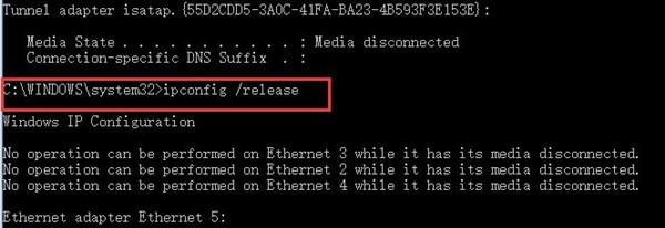 Khắc phục lỗi  Ethernet không có cấu hình IP hợp lệ  trên Windows 10/11