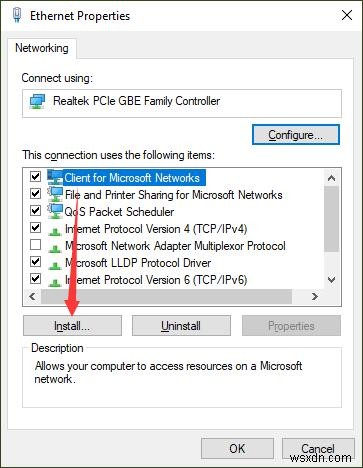 Khắc phục lỗi  Ethernet không có cấu hình IP hợp lệ  trên Windows 10/11