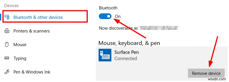 Khắc phục lỗi Bút Surface Pro không hoạt động trên Windows 10