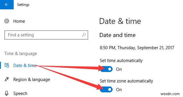 Đã khắc phục: Đồng hồ không đồng bộ và cập nhật trên Windows 10