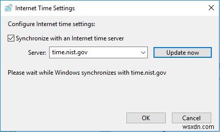 Đã khắc phục: Đồng hồ không đồng bộ và cập nhật trên Windows 10