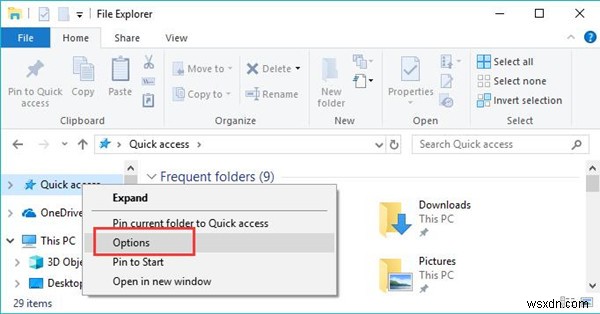 Khắc phục: File Explorer không phản hồi trên Windows 10