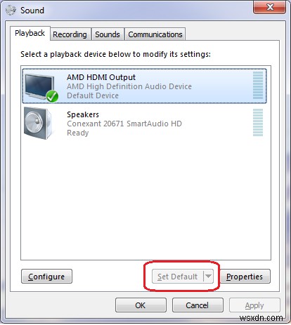 Khắc phục: HDMI không có tiếng trên Windows 10