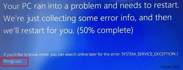 Khắc phục BSOD fltmgr.sys trên Windows 10, 8, 7 nhanh chóng