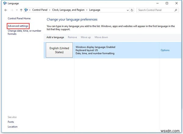 Bật/tắt Language Bar và Input Indicator trên Windows 10