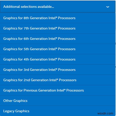 Cách tìm mẫu Intel Graphics khi tải driver