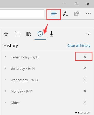 Cách xóa Lịch sử, Bộ nhớ đệm, Dữ liệu, Cookie trong Microsoft Edge