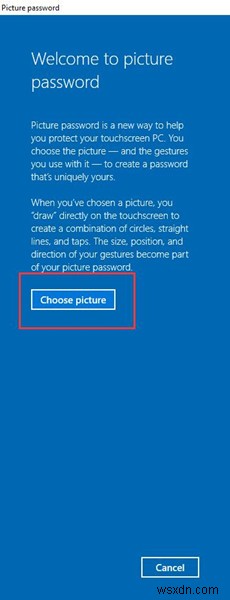 Cách dùng Mật khẩu hình ảnh (Picture Password) trên Windows 10