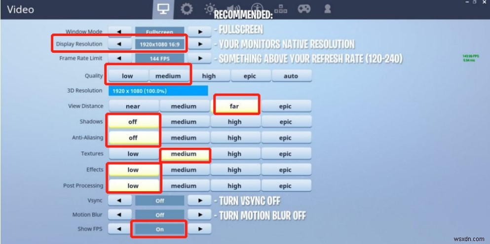 Cách khắc phục Video Driver Crashed and Was Reset trong Fortnite