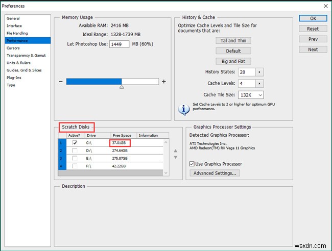 Photoshop Scratch Disk Full – Giải thích chi tiết & 6 giải pháp