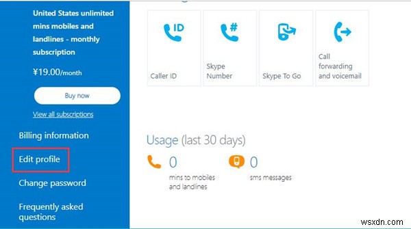 Cách đổi tên hiển thị và tên người dùng (Username) Skype trên Windows 10