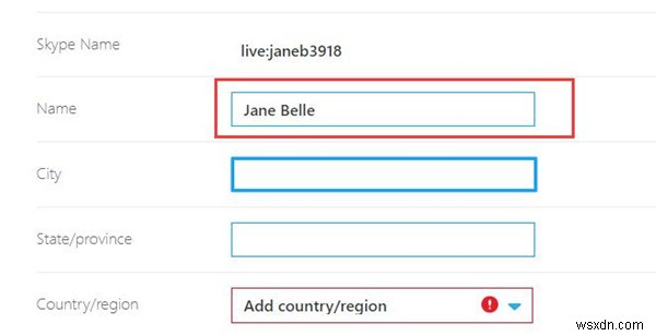 Cách đổi tên hiển thị và tên người dùng (Username) Skype trên Windows 10