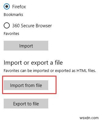6 cài đặt Favorites (Yêu thích) và Bookmark trên Microsoft Edge