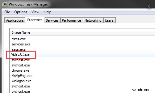 Video.UI.exe Là Gì? Cách Khắc Phục Lỗi Video.UI.exe