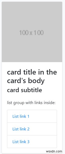 Component Card Trong Bootstrap