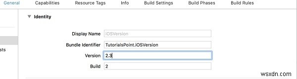 Cách lấy số bản dựng (build) và phiên bản (version) của ứng dụng iOS