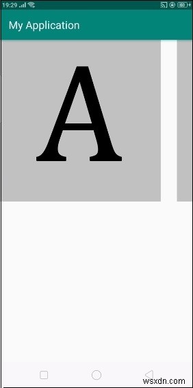 Triển khai HorizontalScrollView như Gallery trong Android