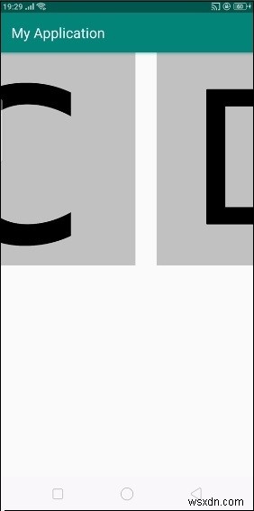 Triển khai HorizontalScrollView như Gallery trong Android