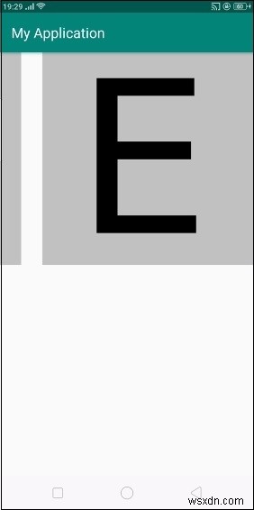 Triển khai HorizontalScrollView như Gallery trong Android