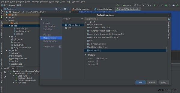 Cách thêm file JAR làm thư viện (library) trong Android Studio