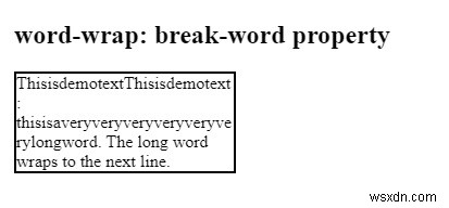 Thuộc tính word-wrap trong CSS