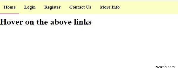 Cách tạo liên kết điều hướng có viền dưới (underline) khi hover bằng CSS