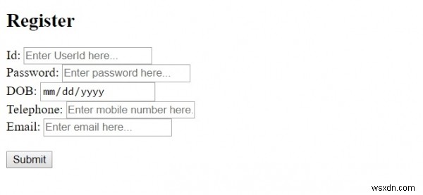 Thuộc tính required của thẻ HTML <input>