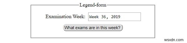 Thuộc tính form của Legend trong HTML DOM