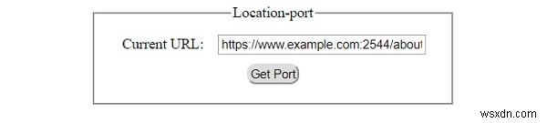 Thuộc tính port của Location trong HTML DOM