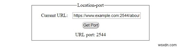 Thuộc tính port của Location trong HTML DOM