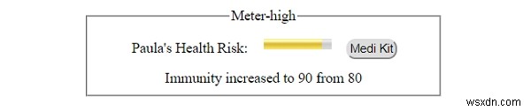 Thuộc tính high của Meter trong HTML DOM