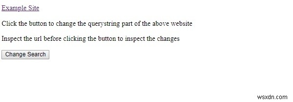 Thuộc tính search của Anchor trong HTML DOM