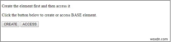 Đối tượng Base trong HTML DOM
