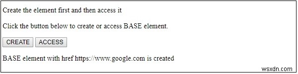Đối tượng Base trong HTML DOM