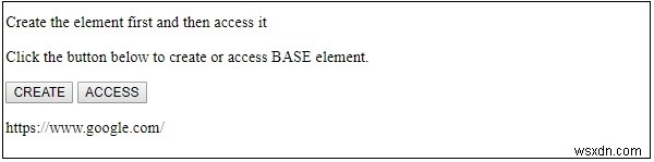 Đối tượng Base trong HTML DOM