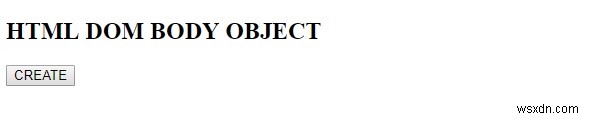 Đối tượng Body trong HTML DOM