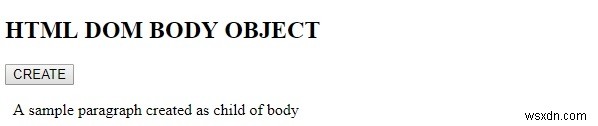 Đối tượng Body trong HTML DOM