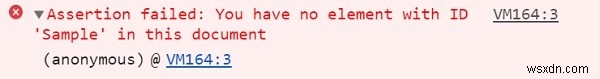 Phương thức HTML DOM console.assert()